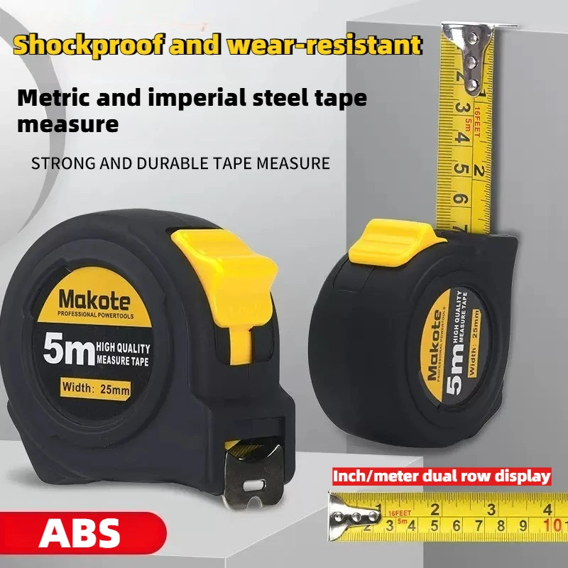 

Прецизионная прозрачная стальная рулетка с растягивающейся резиновой лентой толщиной 3–10 м, износостойкий инструмент для деревообработки