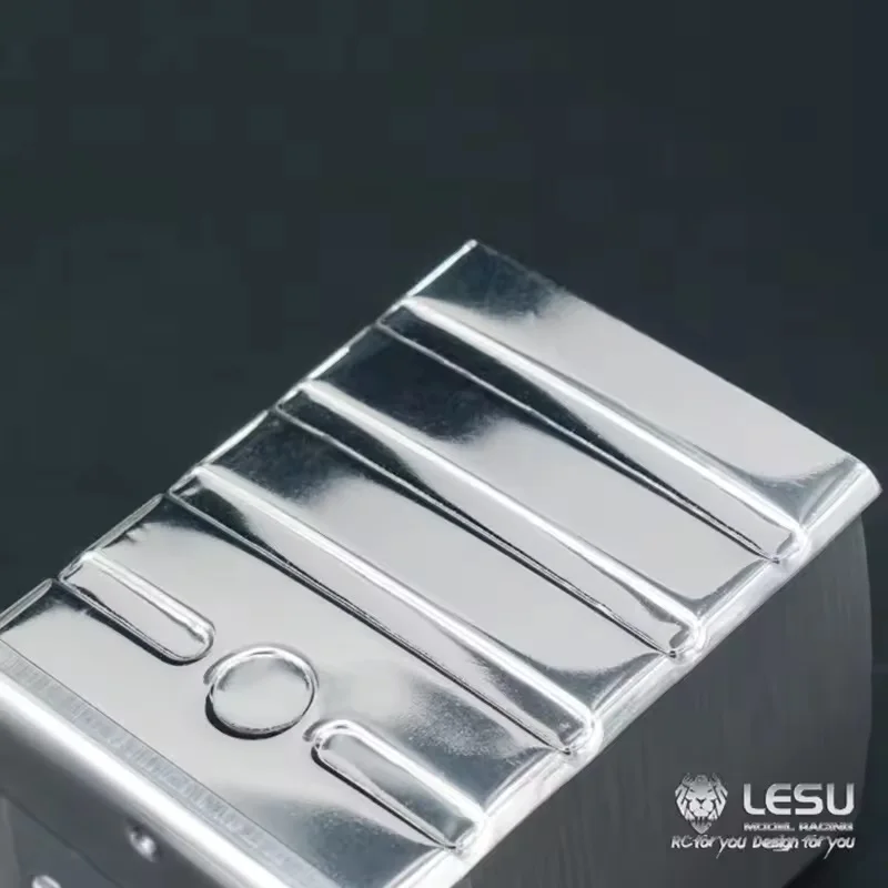 LESU – réservoir d'échappement en métal 46MM, pour camion tracteur RC 1/14 TAMIYA MAN, volquete, modèle de voiture à monter soi-même