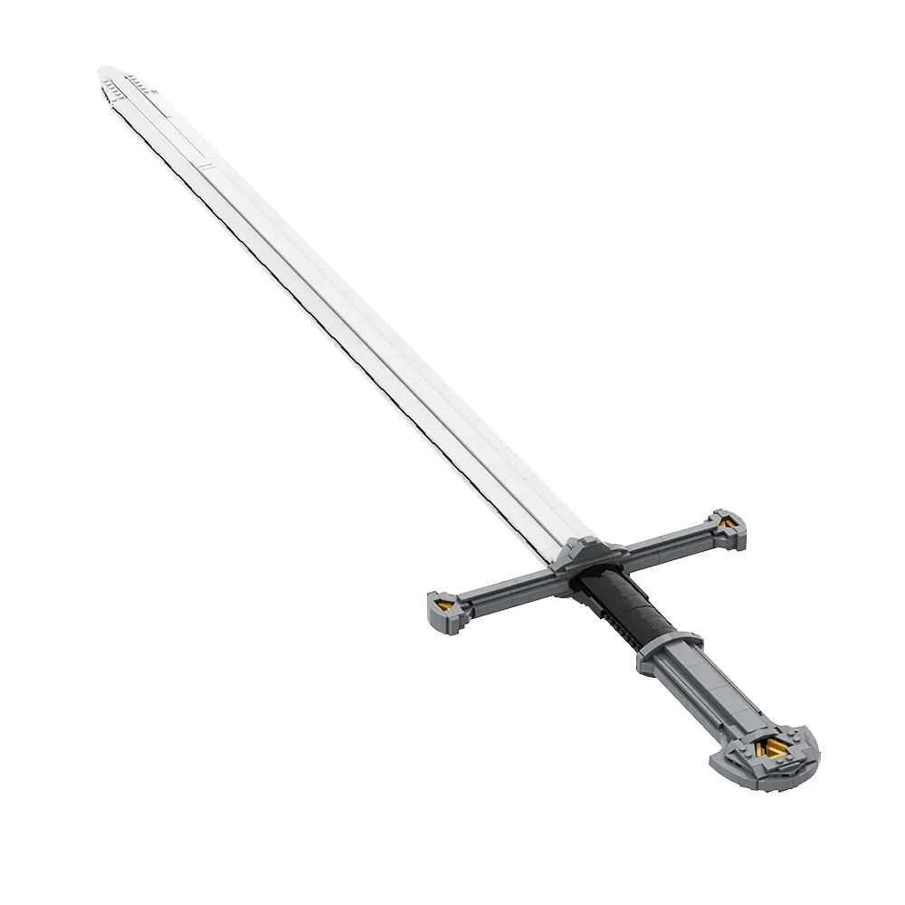 

Gobricks MOC The Sword of the King Model Bricks Building Block Educational Toys Anime Movie Sword Knight For Collect Gift