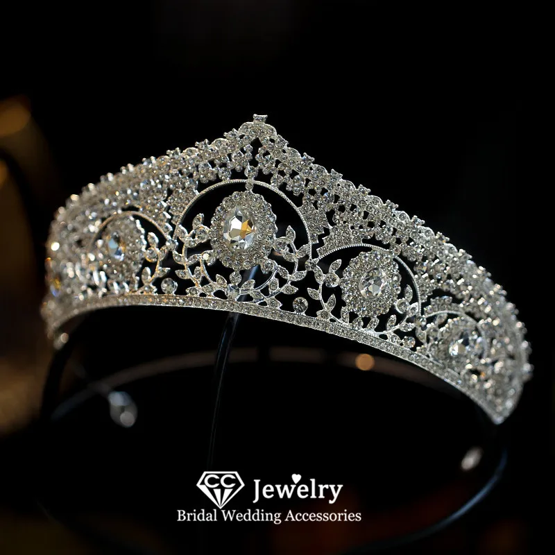

CC Vintage Tiaras Women Accessories Bridal Headbands Engagement Hair Ornaments Leaf Shape 100% Handmade Hairwear Coronets HS209