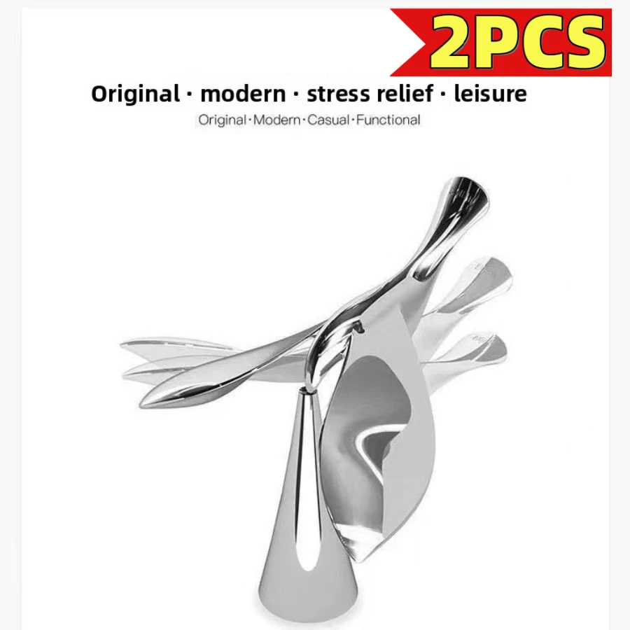 

2PCS Universal Car Center Console Balanced Eagle & Bird Ornaments Creative Car Interior Decor Dual-Use Bottle Opener