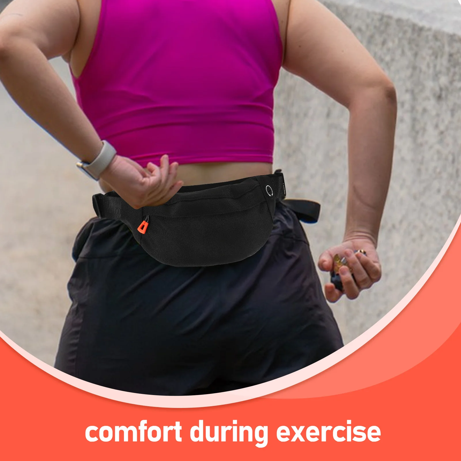 Slim Invisible Waterproof Waist Pack Multi-Storage Microphone Compatible for Running Cycling Gym Fitness Trainers Men Women