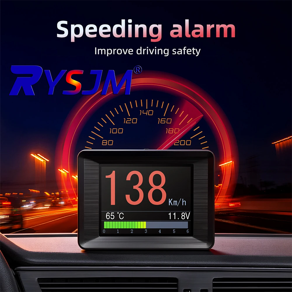 A203 OBD2 On-board Computer A203 Car Digital Computer Trip Display Speed Fuel Consumption Temperature Gauge OBD2 Scanner