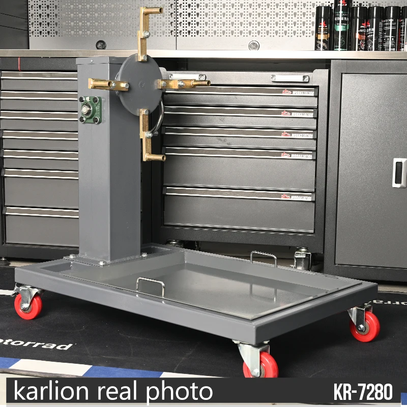 Heavy-Duty 800KG/1700LBS Rotating Engine Repair Stand with Oil Tray for Vehicle Maintenance and Repair