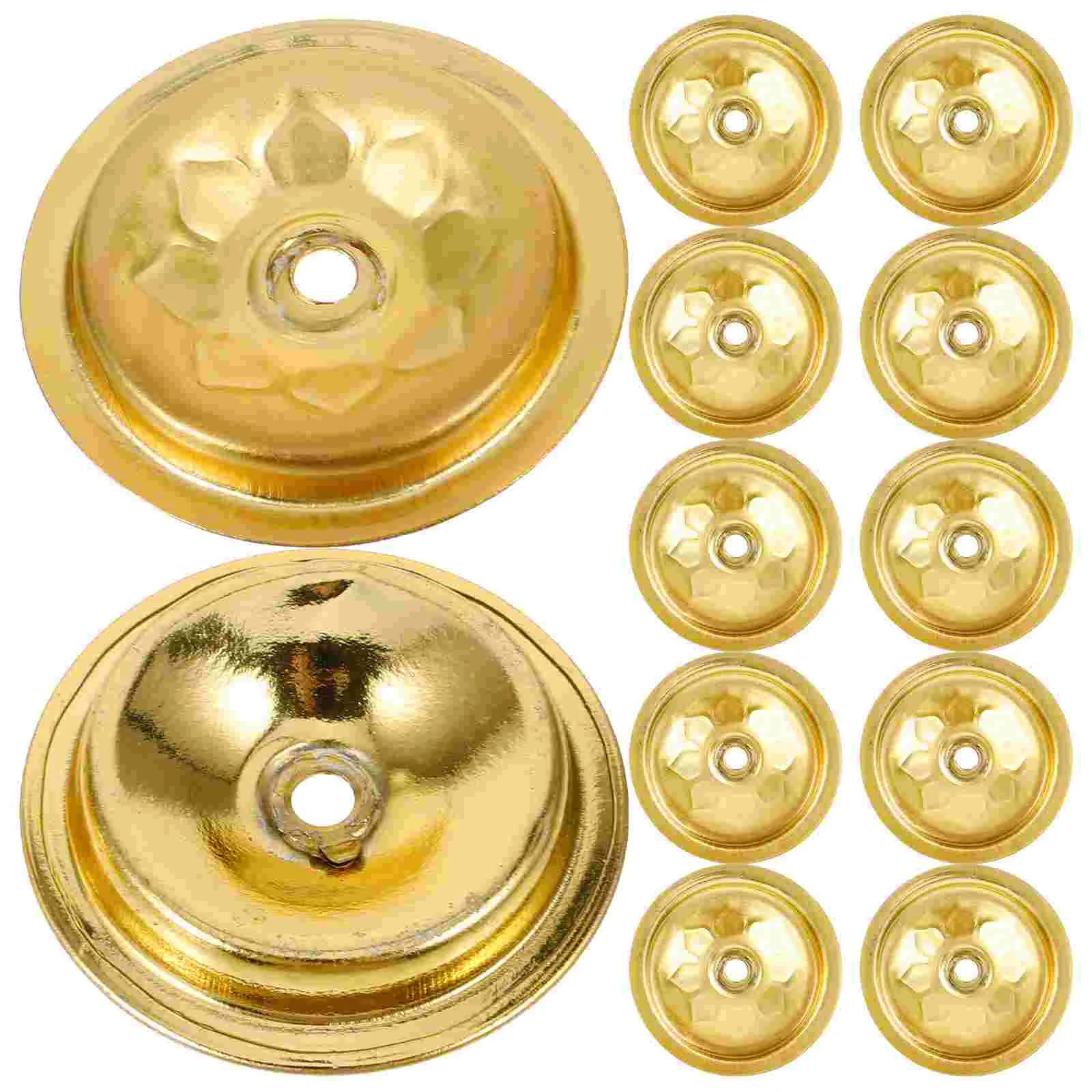 12 Pcs Aluminum Oil Floating Wick Holder Disc Base For Butter Wick Support Accessory Metal Wick Float Simple Wick