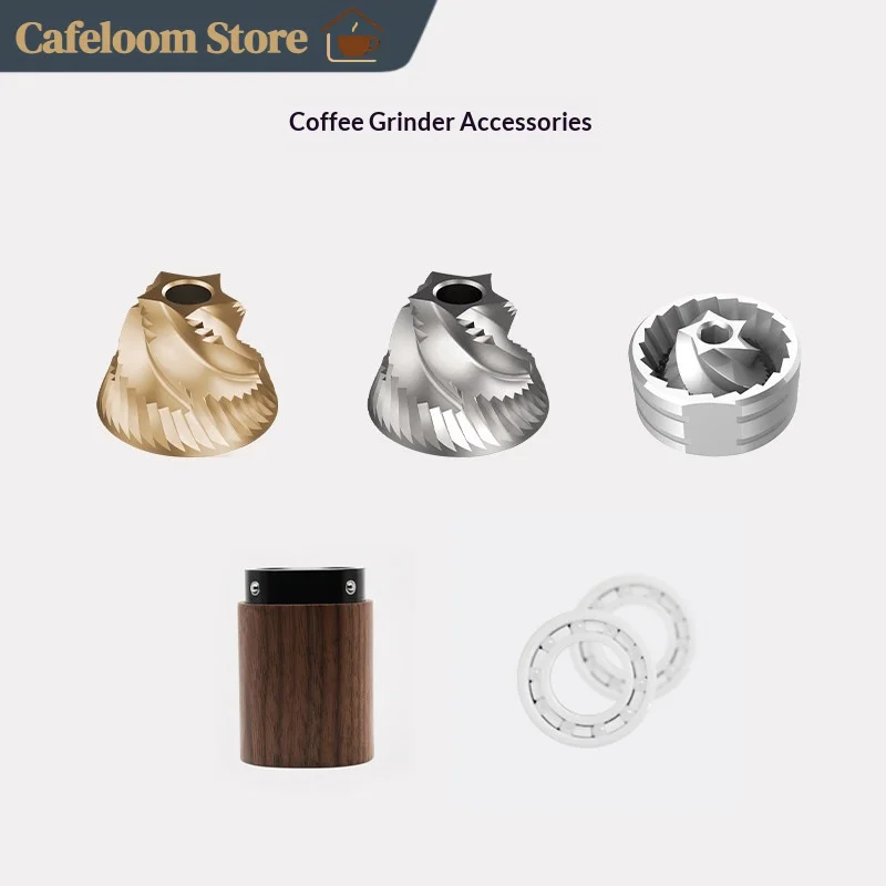 Timemore Chestnut Series Coffee Grinder Replacement Parts Plus Grinding Burr E&B Espresso Burr  Wooden Coffee Powder Container
