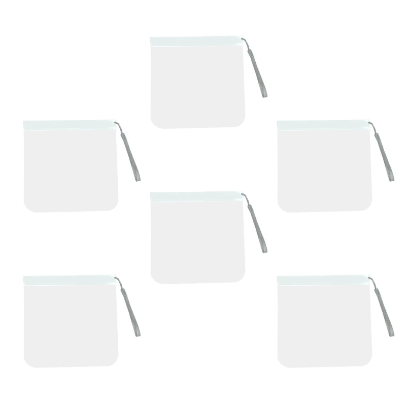 Description Picture 4 of item6Pcs Clear EVA Storage Pouches Practical Travel Toiletry Bag Stylish and Convenient Makeup Organizers for Women