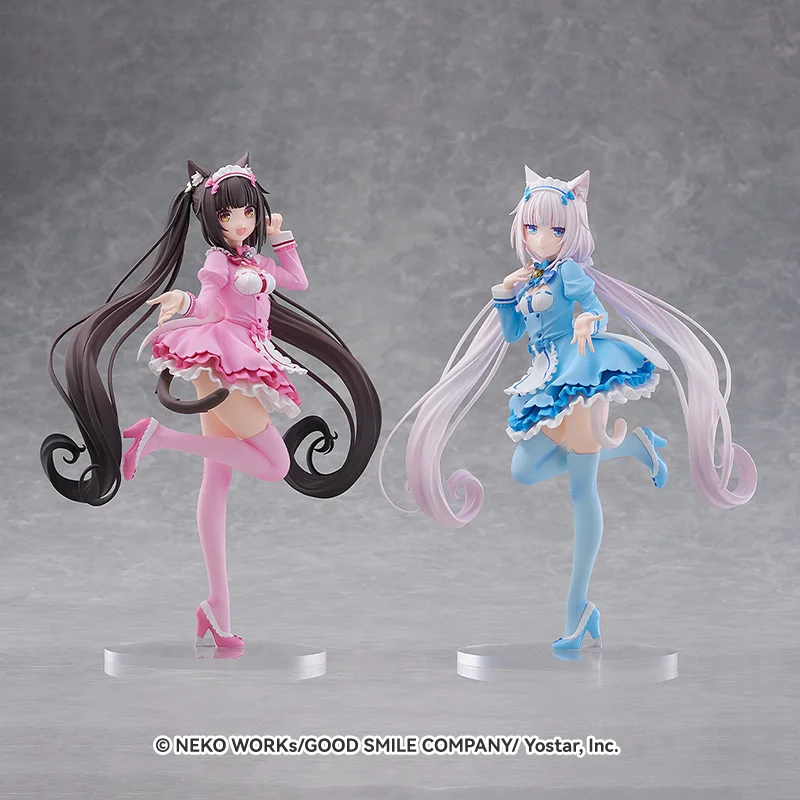 New Genuine Pop Up Parade Chocola Vanilla L Size Anime Figure Collectible Model Desktop Decoration For Anime Fans