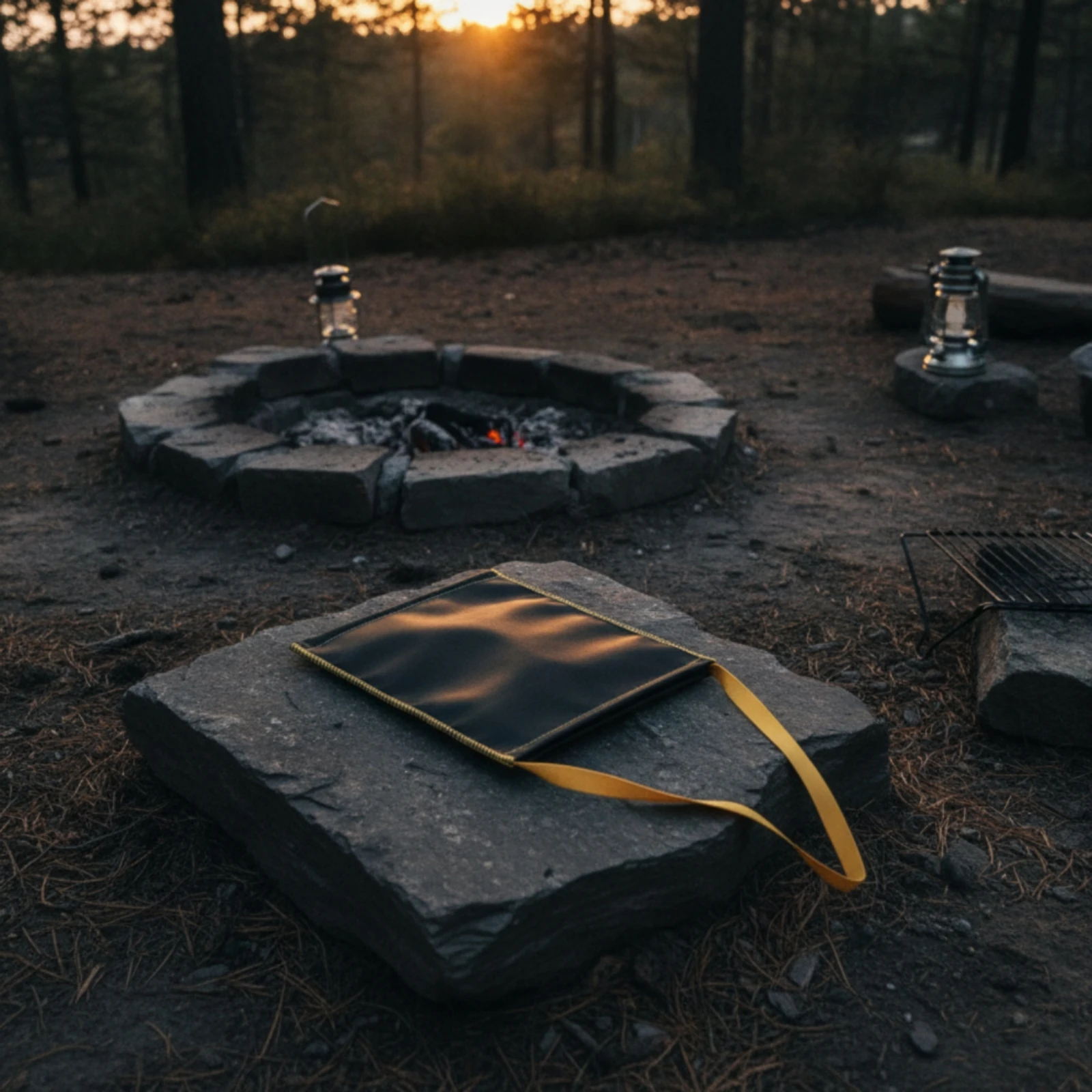 Fire-Retardant Charcoal Bag Portable Charcoal Bag with Carrying Handles Flexible Double Stitched for Camping, Barbecuing