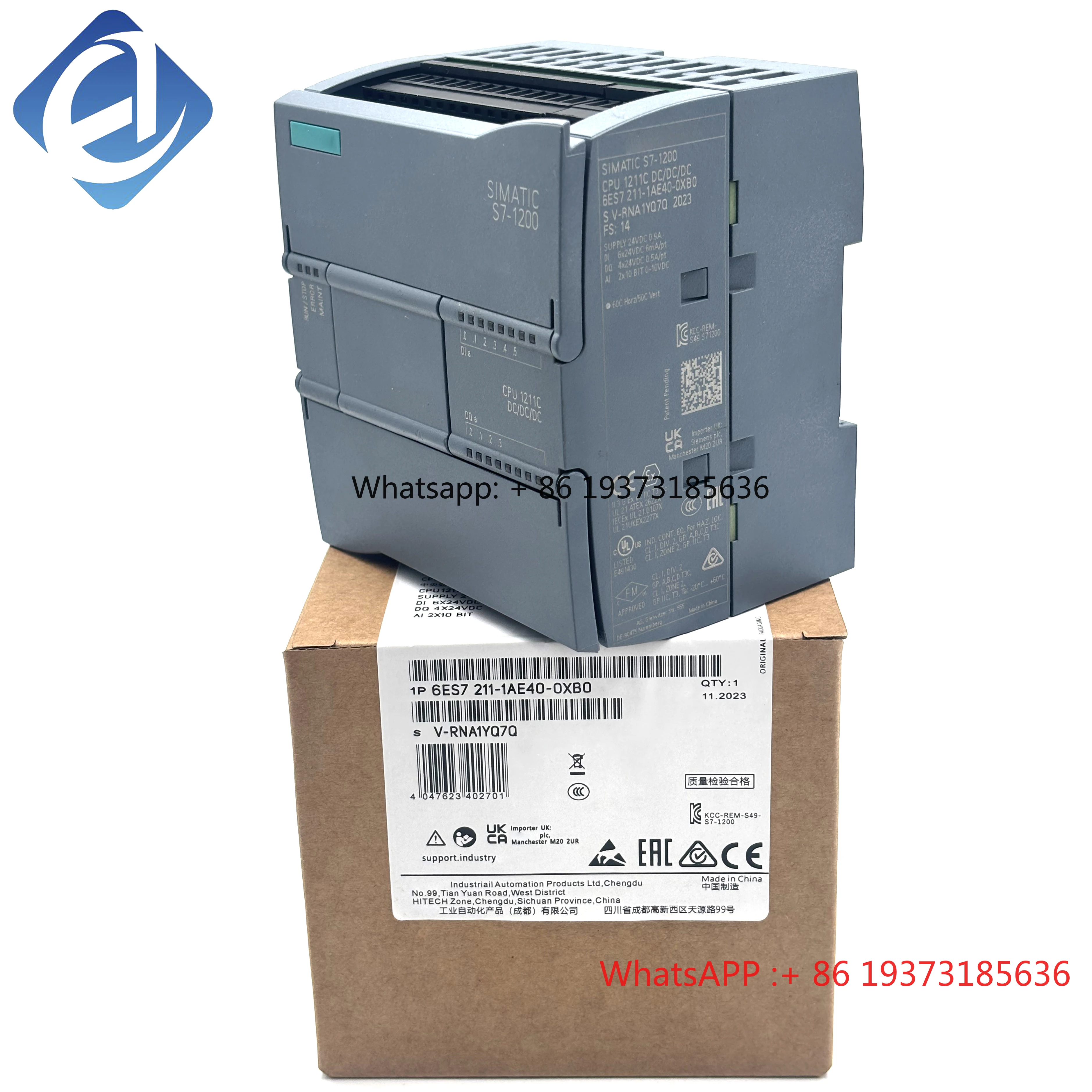 Nuevo módulo de CPU Original 6ES7211-1AE40-0XB0 6ES7 211-1AE40-0XB0 SIMATIC S7-1200 disponible en almacén