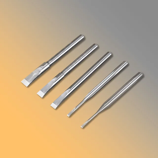 Hobby Model Craft Tool Flat bottom spatula Chisel Large size push knife 1mm 2mm 3mm 4mm 5mm For Model modification DIY Making 5