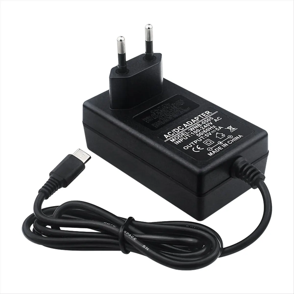 Super Sale Power Adapter 5V 5A Charger, Type C Power Supply Cord Power Supply for Orange Pi 5Pro / 5MAX / CM5 Parts, EU Plug