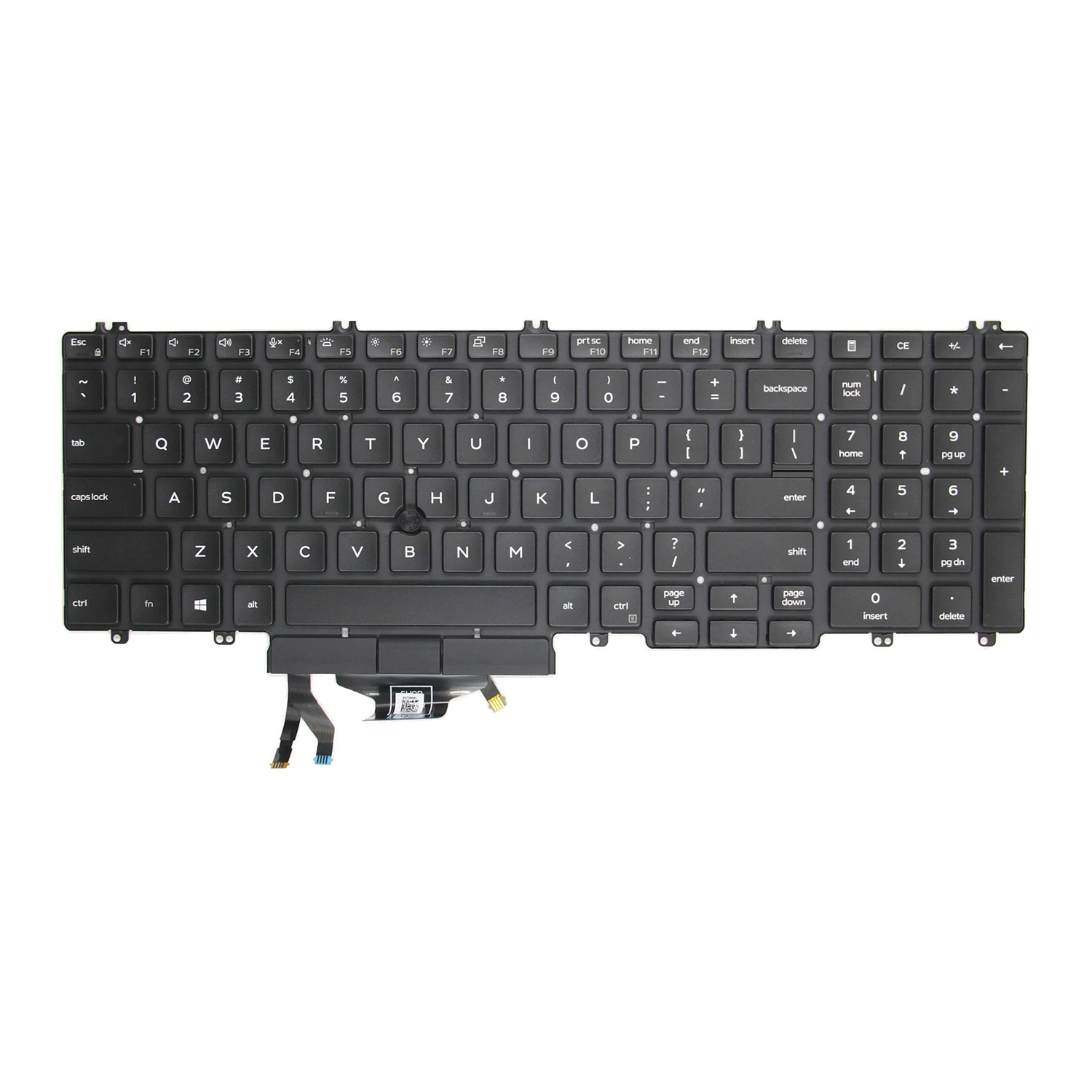 100%New Original US For Dell Precision 3500 3501 3540 3541 3550 3551 Latitude 5500 5501 5510 5511 English Laptop Keyboard