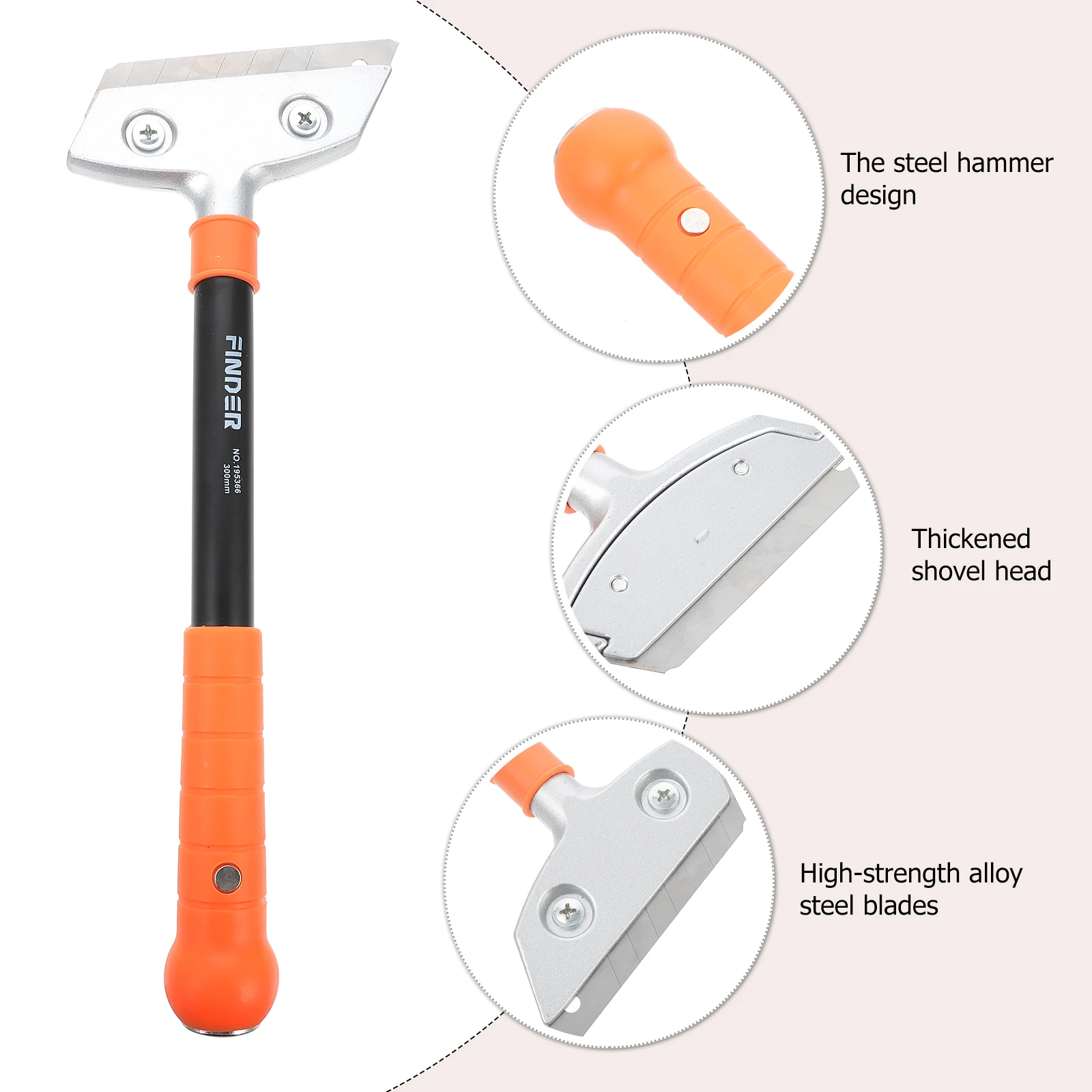 

Aluminum Alloy Cleaning Scrapers Glue Remover Tool Tile Floor Wallpaper Paint Sticker Blade Oil Furnishing Shovel Safe H