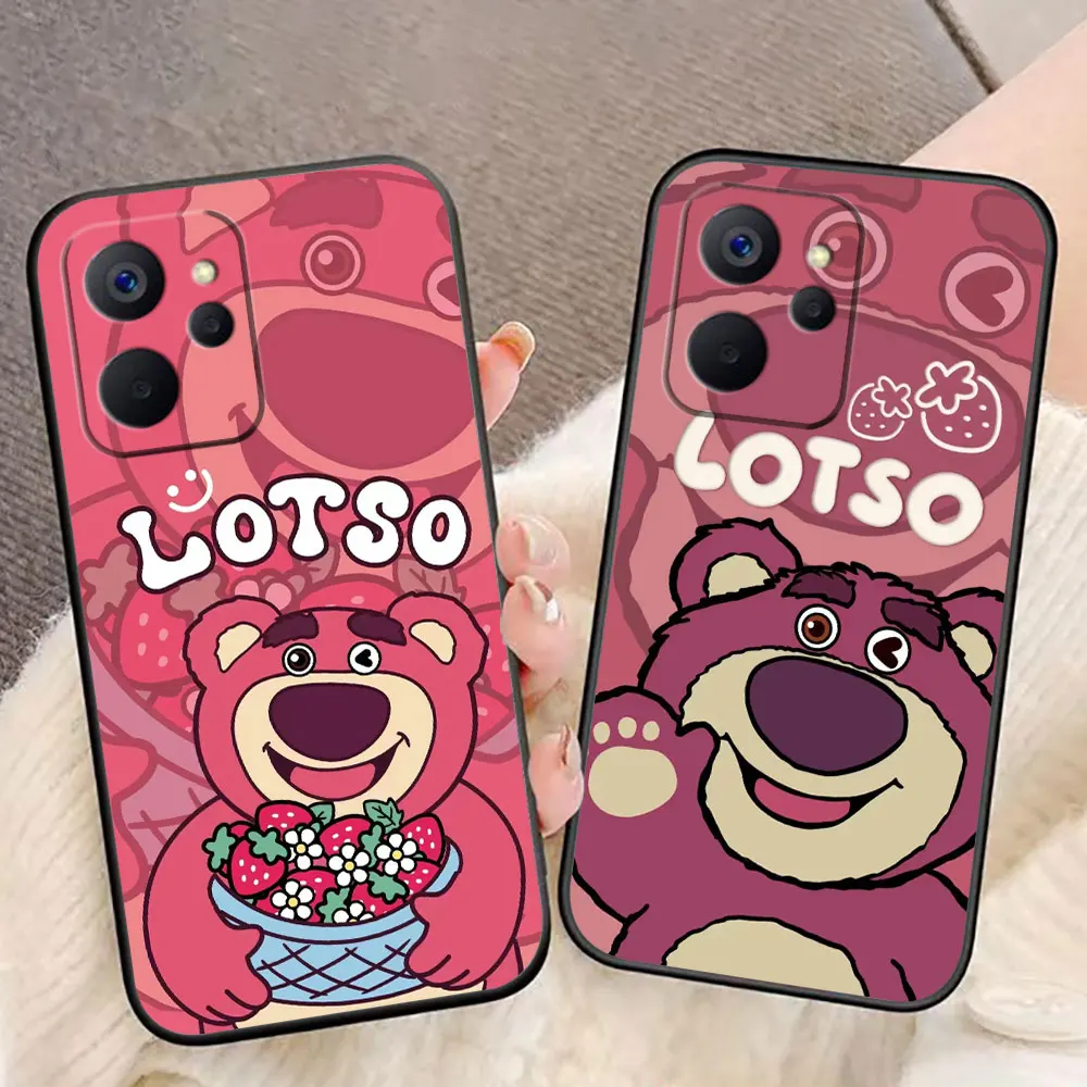 Disney Lotso Bear Cute Cover Phone Case For OPPO Realme 13 12 11 10 9 9i 8 8i 7 7i 6 5 5i PRO 5G TPU Case Funda Coque Shell Capa