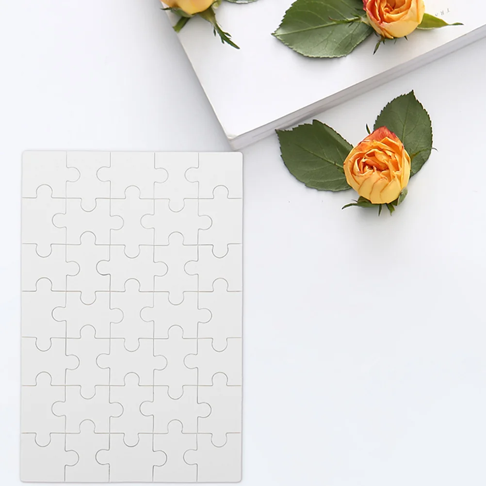 10 Sheets DIY Blank Puzzle Puzzles For Sublimation Wood Thermal Transfer Giant Cognitive Plaything