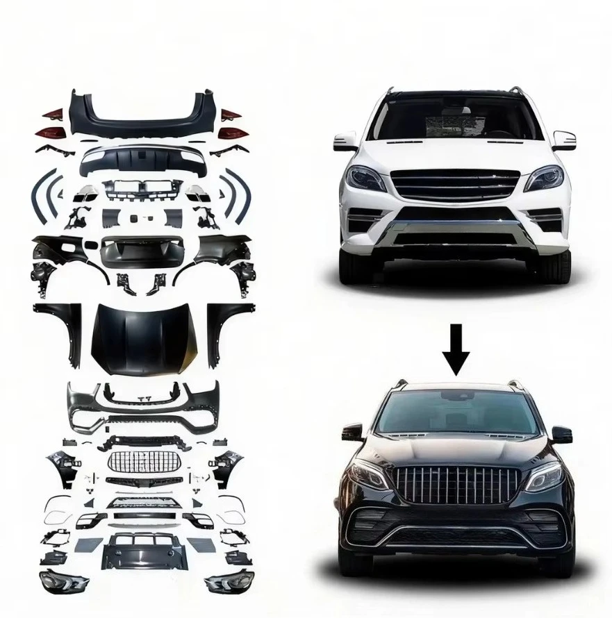 STLF New Professional Convertion Kit 12-19 ML/GLE W166 Upgrade to GLE AMG53 2024+ W167 Facelift Bodykit Grill Front Rear Bumper