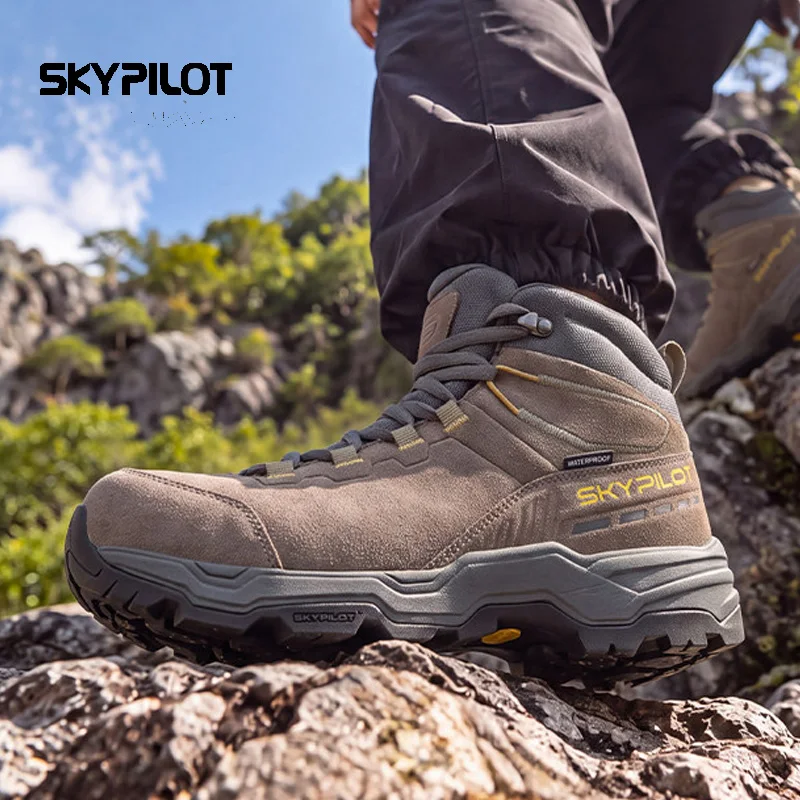 Skypilot Hiking Shoes Men waterproof Climbing Camping Hunting Boots Outdoor Mountain Trekking Sneakers Tactical Wakling shoes