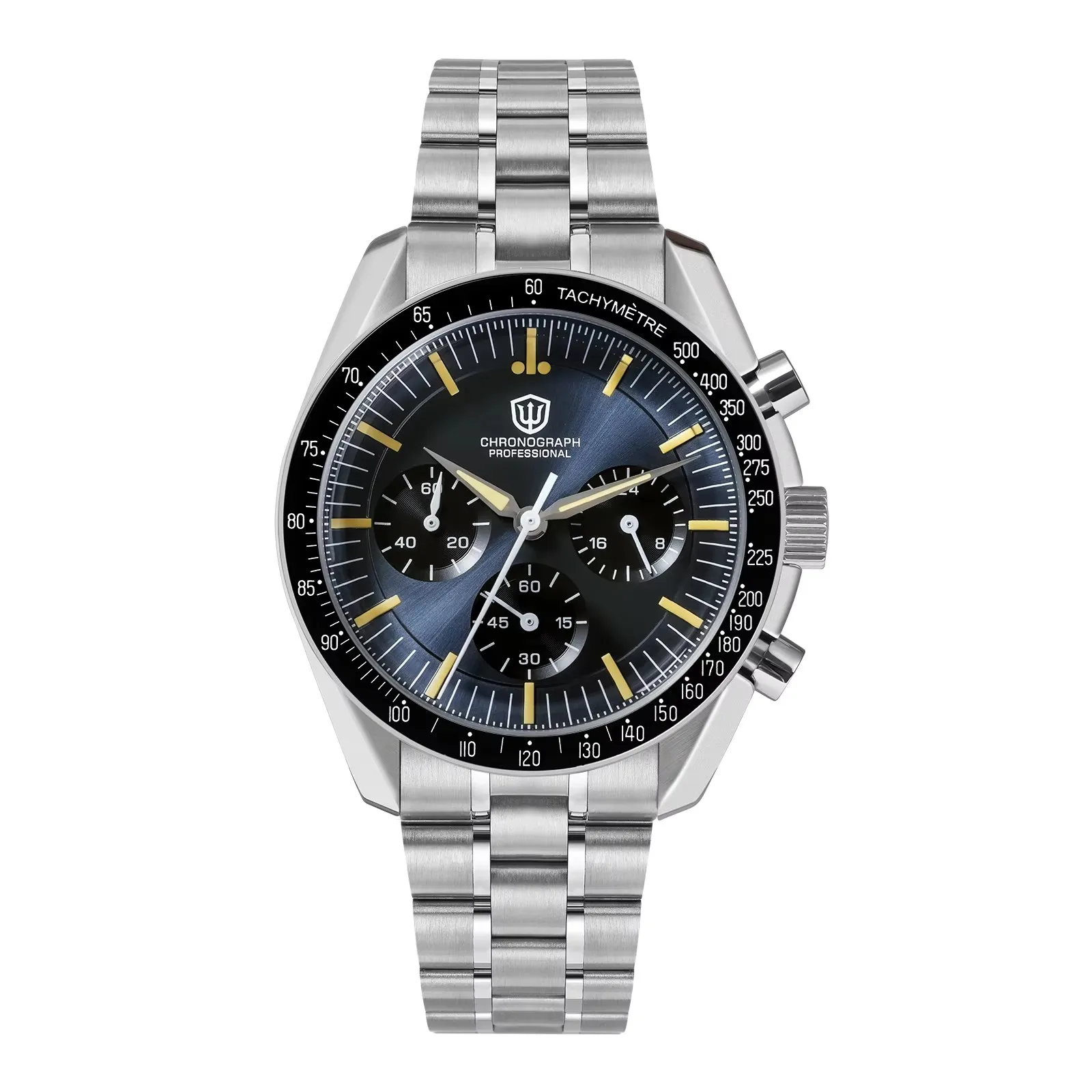 Watchdives 39mm VK63 Chronograph Watch WD1863 Stainless Steel
