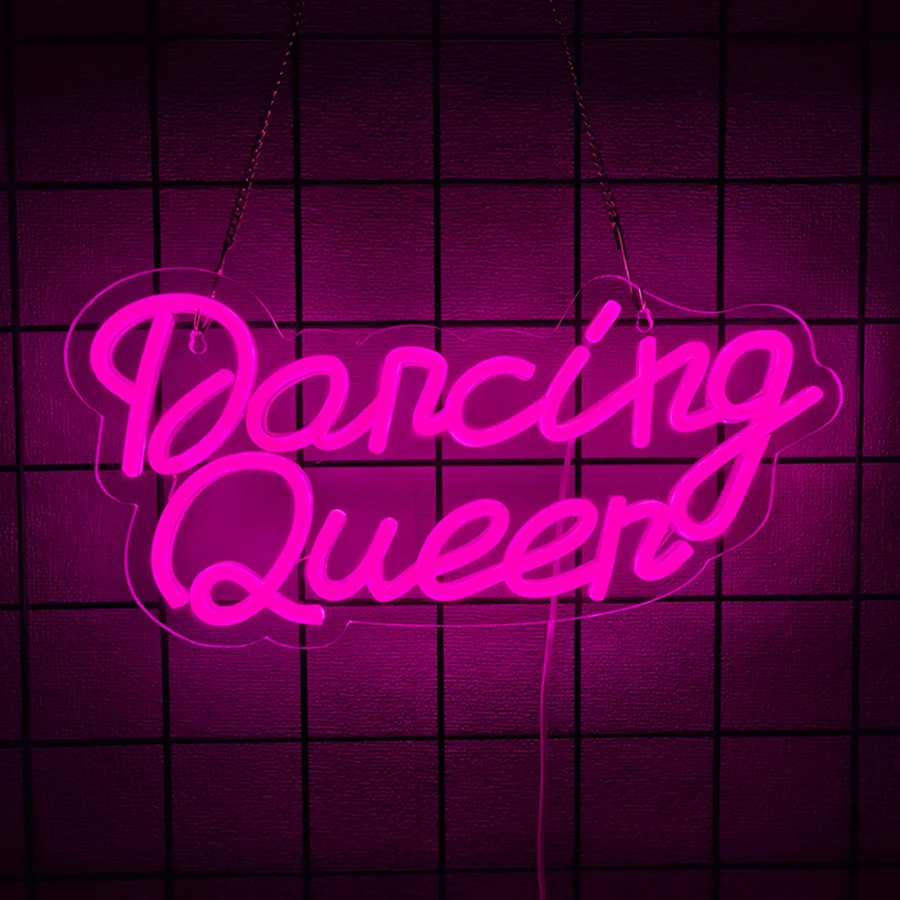 Let's Dance Neon Signs for Wall Decor, Kitchen Disco Neon Light Up Sign for Dancing Party,Bar Accessories,Party Decor view 4