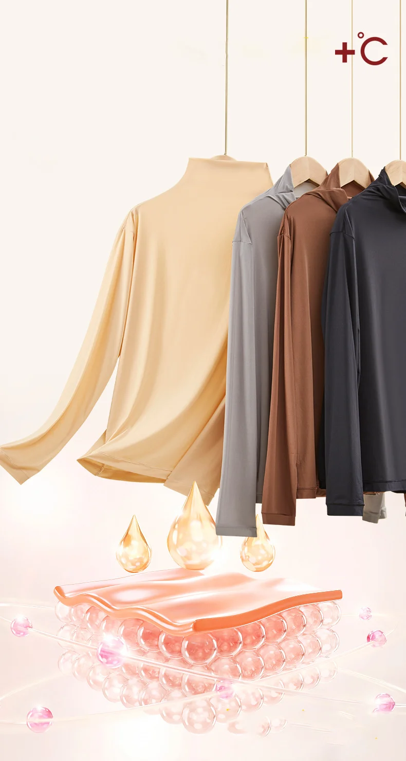 Women Autumn Winter Ultra-thin Close-fitting Base Layer Top Solid Color Elastic Long Sleeve Beauty Skin Clothes Warm Base Shirt