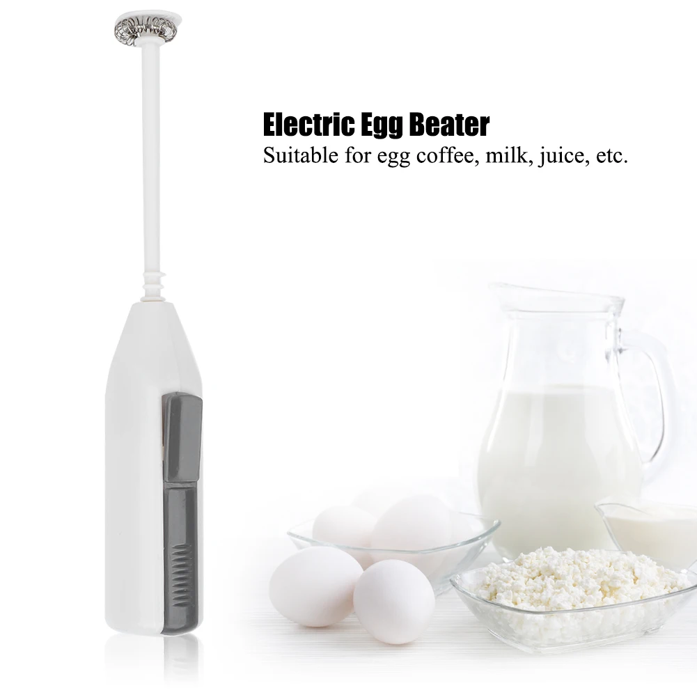 Batidor de huevos eléctrico de mano para cocina, miniespumador de leche portátil, F-012