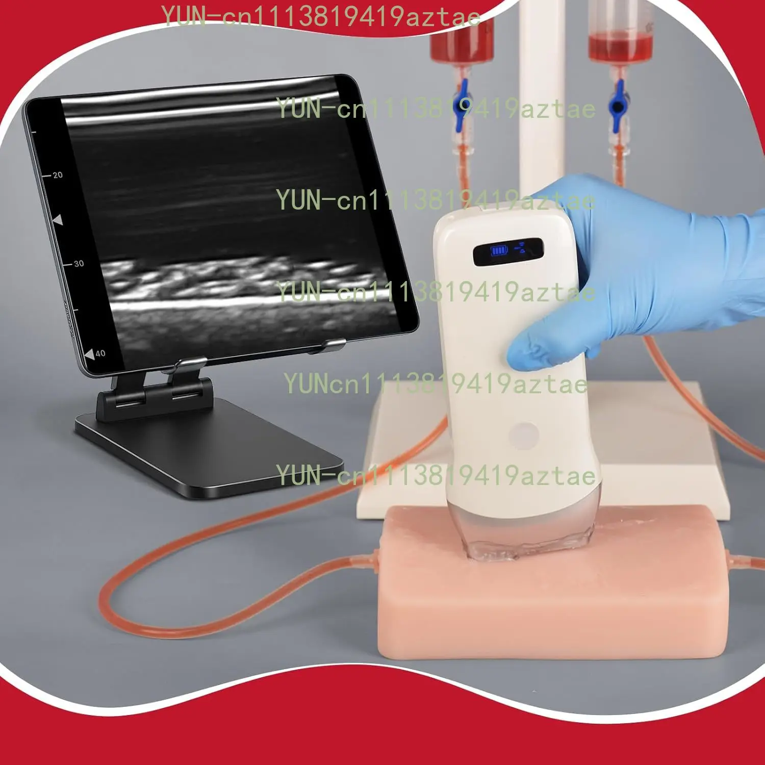 Ultrasonic Puncture Injection Training Pad Ultrasound-guided Vascular Puncture Training Model for Teaching and Training