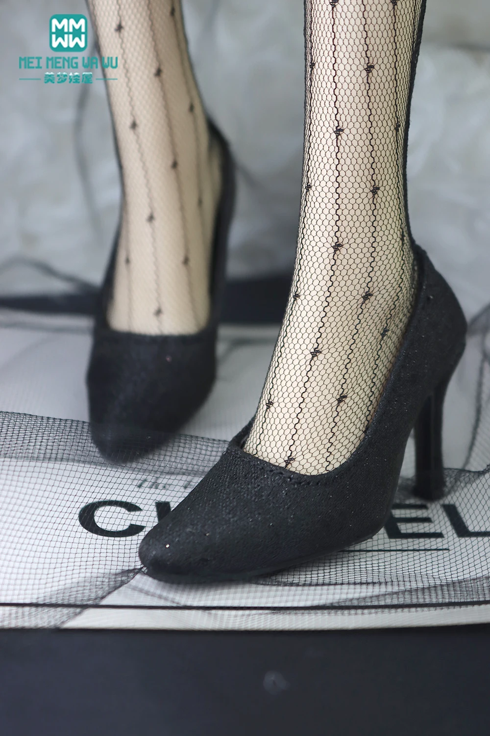 BJD Doll Leather Shoes 58-60cm 1/3 SD DD Toy Ball Joint Doll Fashion Pointed Toe Heel Gift for Girls