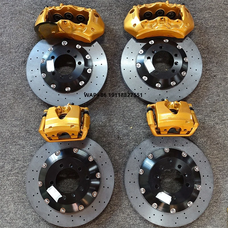 Full Carbon Ceramic Brake Disc Long Fiber 6 Piston Brakes Front Single Piston Rear Car Brake Set for STOPART