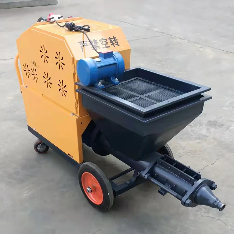 Electric Small Mortar Sprayer, Putty Grouting Spraying Machine with Matching Spray Gun