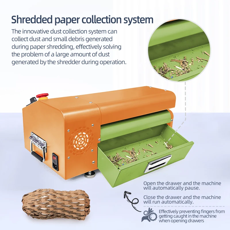 350Mm biodegradable cardboard crusher ecological packaging solution non-plastic energy-saving buffer logistics packaging
