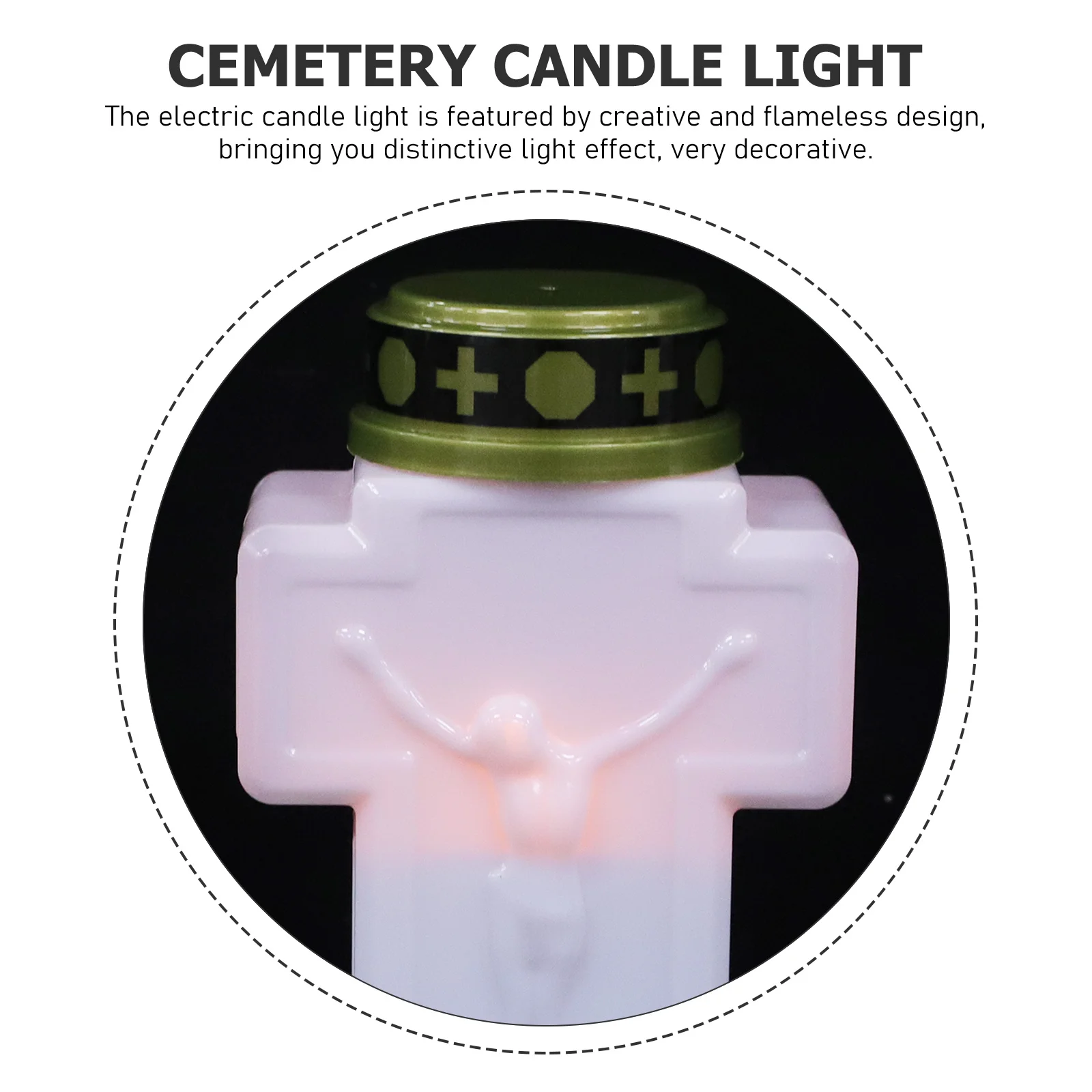 

Decorative Flameless Electric Light Cemetery Light Powered for Outdoor Garden Lights for Cemetery