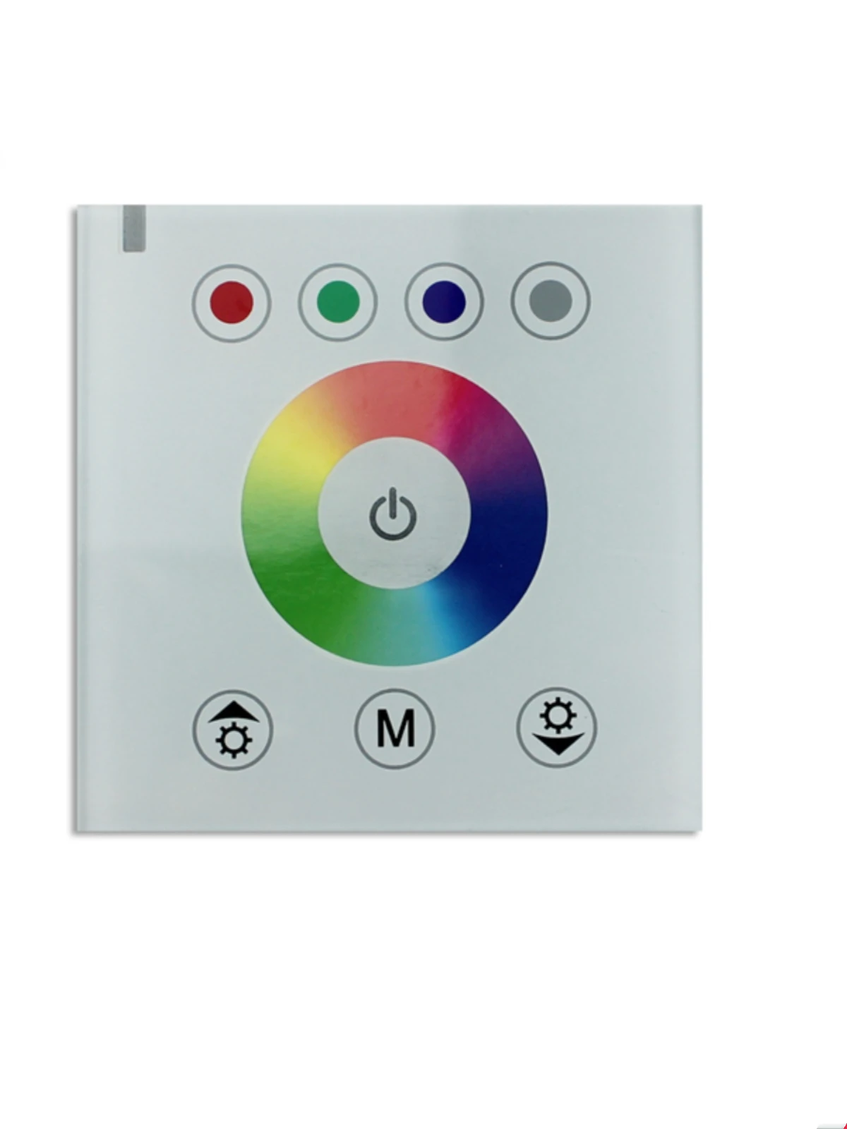 RGBW color light strip dimmer 86 panel type LED touch controller indoor glass circular light strip switch