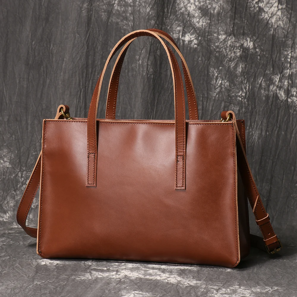 

Женская сумка LUOKIR из натуральной кожи, сумка через плечо из воловьей кожи с верхним слоем, простая и универсальная маленькая квадратная сумка для женщин