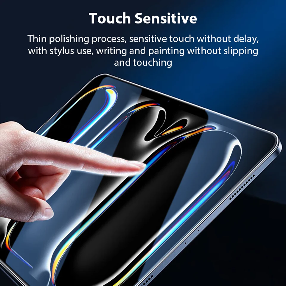 2 Piezas Protector de Pantalla de Vidrio Templado para iPad Pro 13 11th M5 M4 12.9 Air 11 M3 M2 5 4 Mini 6 7 10 9 9th 10th Generation A16 Película 3