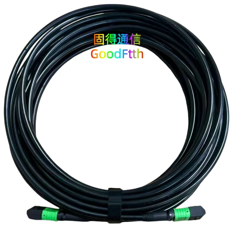Armored Tactical Fiber Patch Cord MPO(F) to MPO(F) 12 Core SM TPU Cable Type A B C GoodFtth