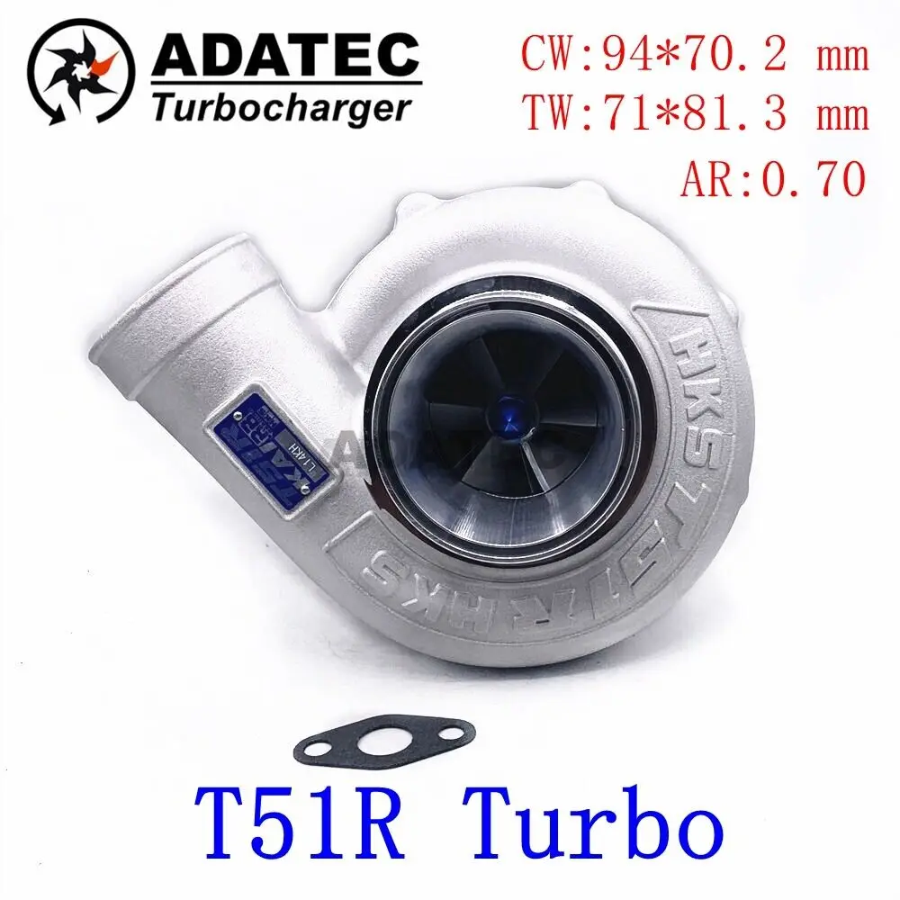 

Ceramics Dual Ball Bearing Racing Car T51R Turbo PerformanceV-Band A/R.70 Blue
