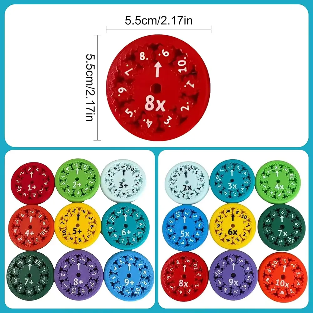 Matemática Fidget Spinner Fingertip Math Puzzle Brinquedos, Matemática Programação Jogos De Descompressão, Desktop Multiplicação Jogos