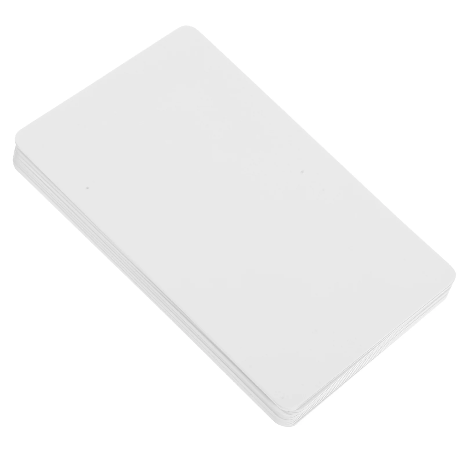 

10Pcs Blank Employee Card Dual Side Coated Pvc Membership Card Printable Id Cards Plastic Tags Desk Accessories Badge Holder