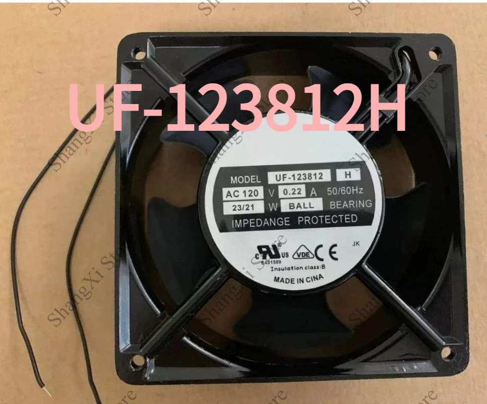 1PC Brand New UF-123812H AC120V 0.22A 2Pin Fan UF123812H Fast Shipping