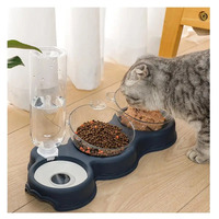 Pet Cat Bowl Automatic Feeder Dog Cat Food Bowl Container Drinking Raised Stand Dish bowl Pet Waterer Feeder Pet Supplies