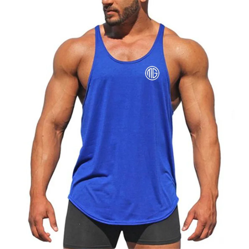 Thin Suspenders Breathable Vest Fitness Bodybuilding Shirt Men Cotton Fitness Sleeveless Sweatshirt Gym Sport Casual T-shirts