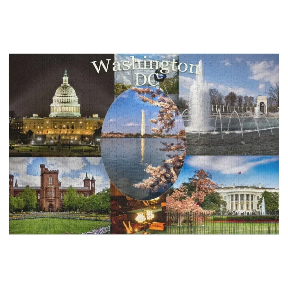 Explore Washington DC Jigsaw Puzzle Children Wooden Boxes Personalised Puzzle