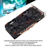 Graphics Card   8GB 256BIT Computer Gaming Graphics Cards Quiet Plug and Play Graphics Card with Dual Fans for Desktop PCs