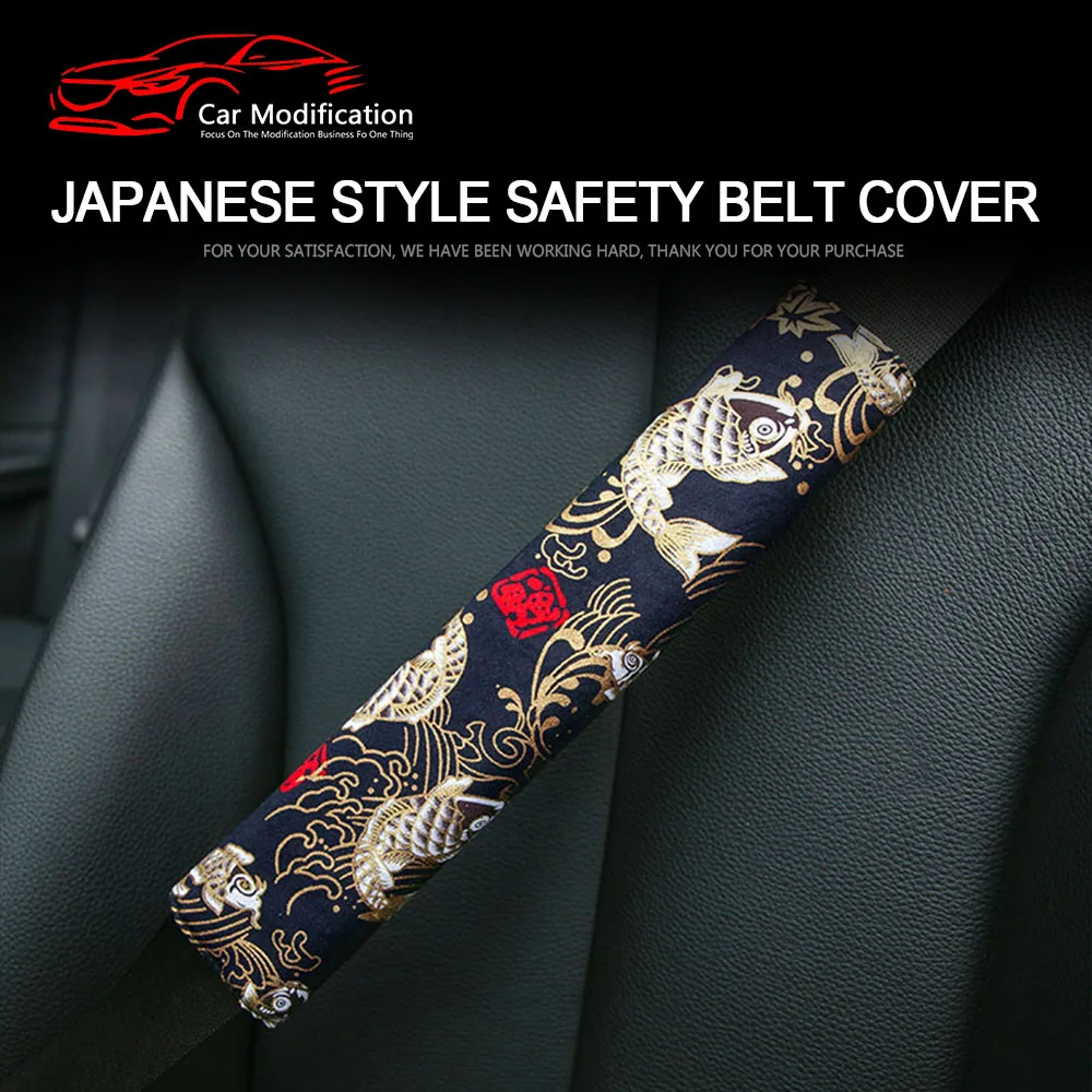 2PCS Shoulder Protector For Car Seat belt Japanese Style Online Celebrity Safety Belt Covers The Interior Decoration Cover