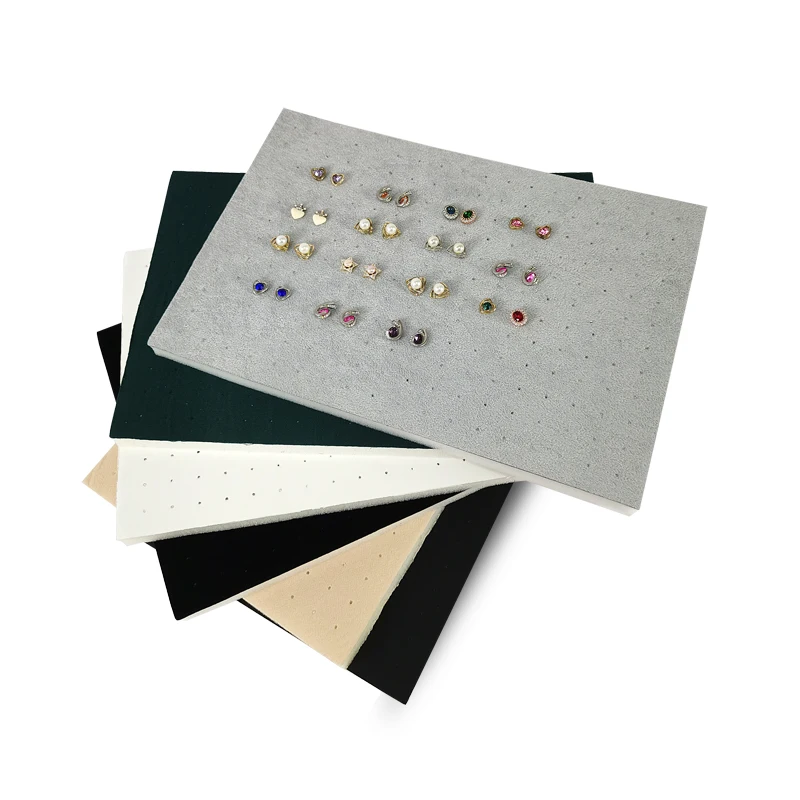 216 Holes Earrings Display Pad Studs Earrings Storage Jewelry Tray Inner Jewelry Box Insert Pad DIY Sponge Mat 33.5*22.5*1cm