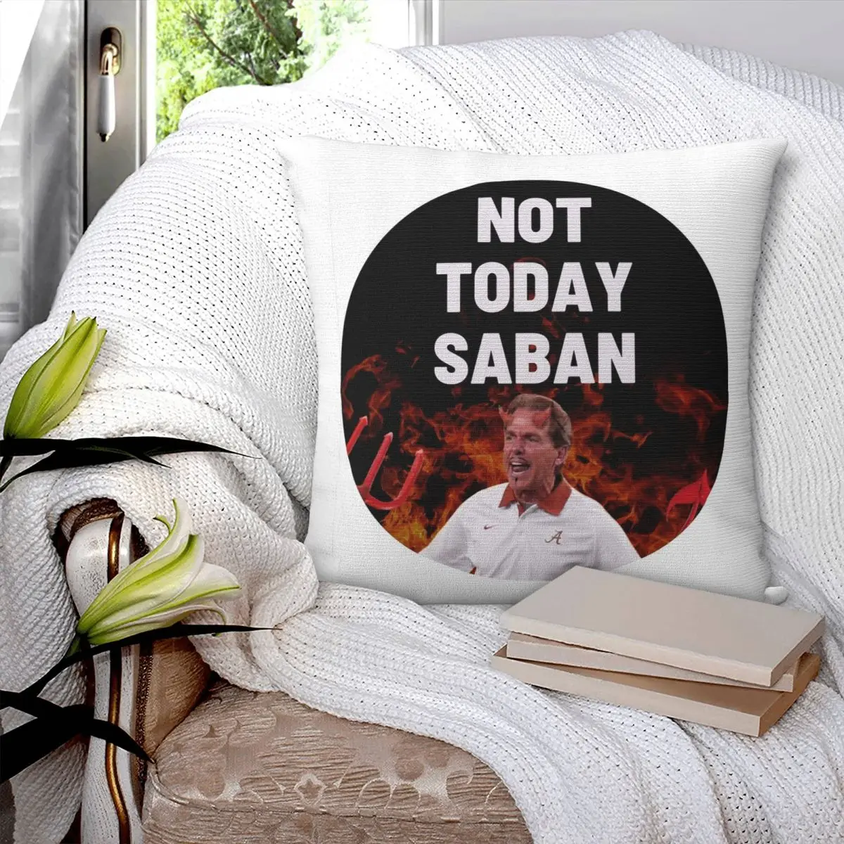 Not Today Saban Square Pillowcase Pillow Cover Polyester Cushion Zip Decorative Comfort Throw Pillow for Home Car