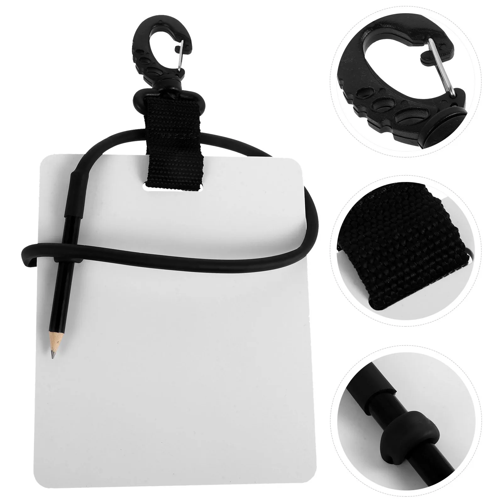 

Diving Whiteboard Waterproof Slim Lightweight Underwater Writing Board Swivel Clip Pencil Scuba Writing Device