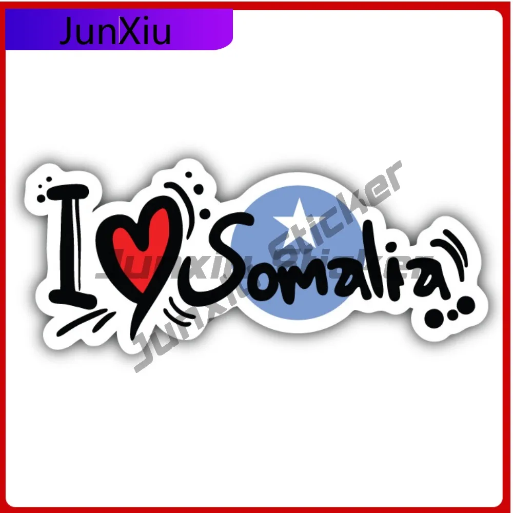 

I Love Somalia New Top Quality Vinyl Aesthetic Bumper Decal Sticker Waterproof Car Laptop Window Auto Exterior Gift Decor