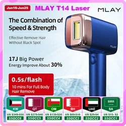 MLAY T14 Laser Hair Removal Device Ice Cooling IPL Laser Epilator Home Use Depilador for Women Replaceable Laser Hair Removal